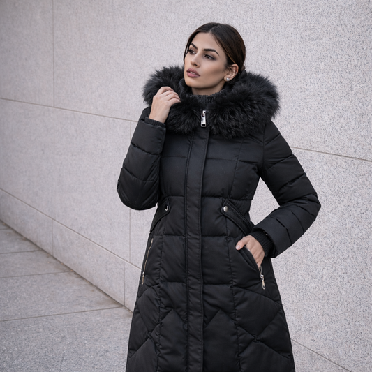 Senna || Abrigo Largo con Plumón Acolchado